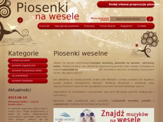 http://www.piosenkinawesele.pl