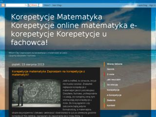 http://korepetycje-matematyka-ekorepetycje.blogspot.com/