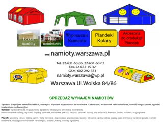 http://www.namioty.warszawa.pl
