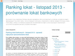 http://rankinglokatbankowych.blogspot.com